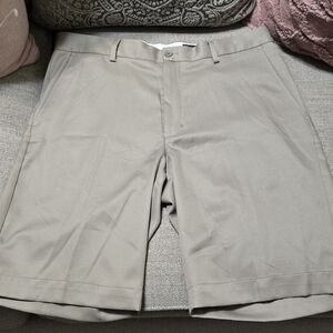 Greg Norman Collection Tan Flat Front Men's Shorts